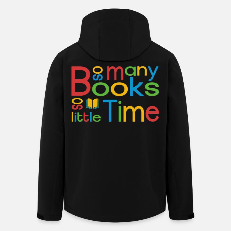 So viele Bücher so wenig Zeit - Recycelte Männer Softshell-Jacke von Stanley/Stella - Schwarz