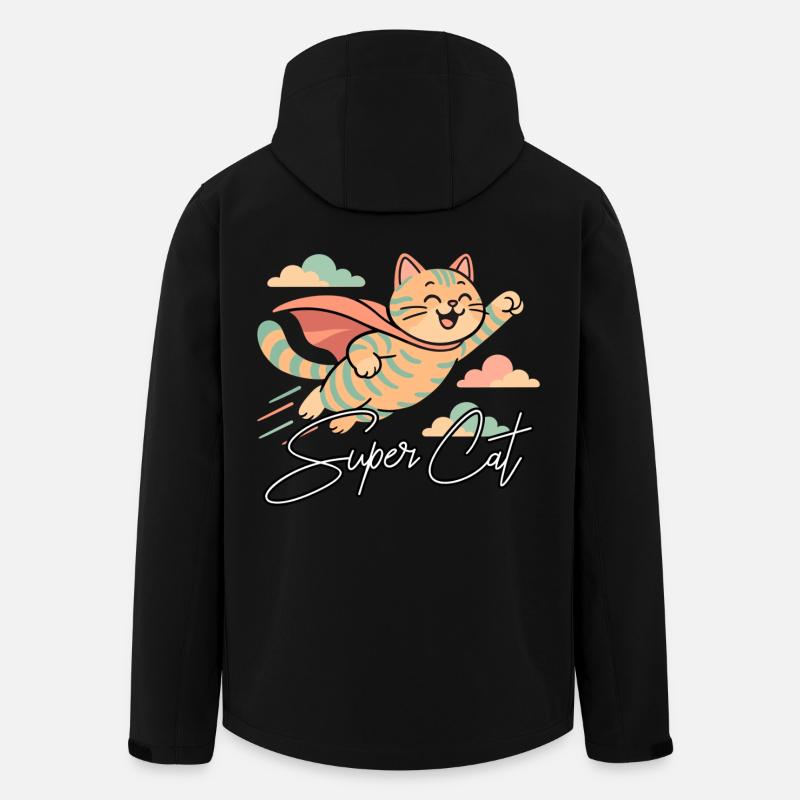Super Cat British Shorthair Tiger Cadeau - Veste softshell homme en polyester recyclé Stanley/Stella - noir