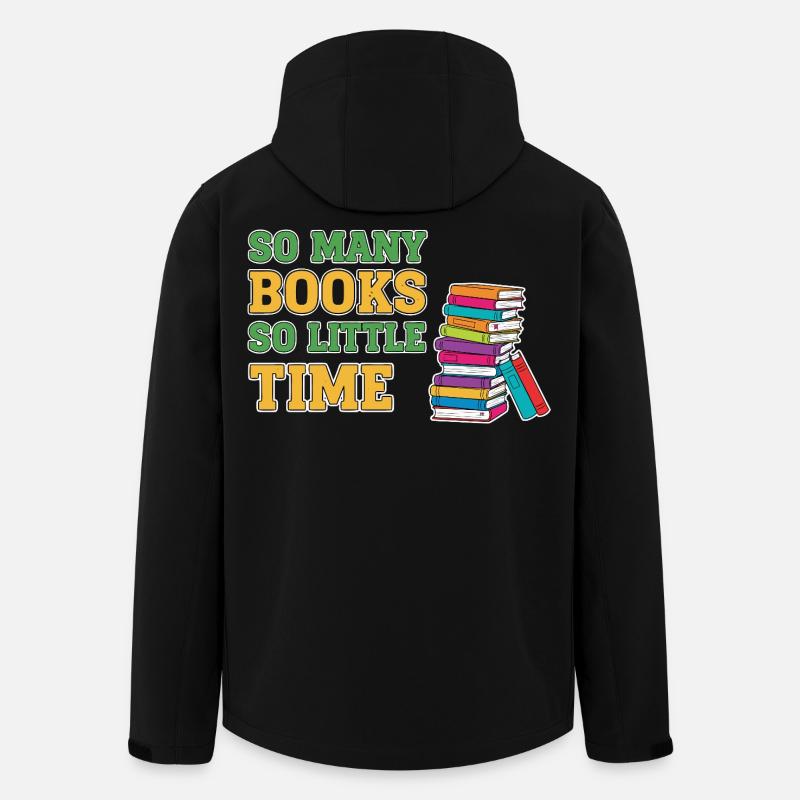 Bücherwurm Lesen Buch - Recycelte Männer Softshell-Jacke von Stanley/Stella - Schwarz