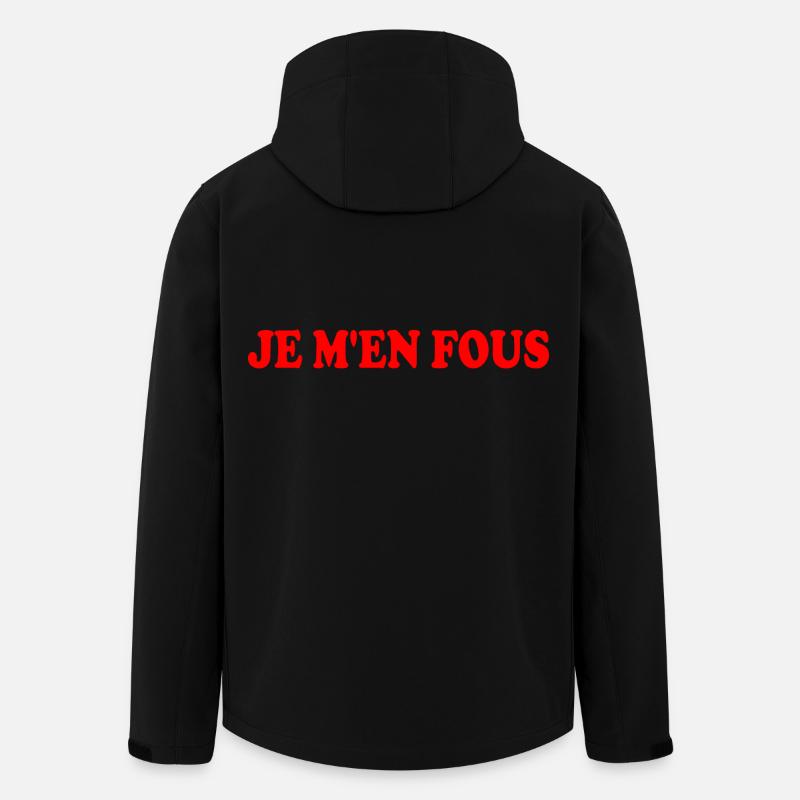 je m'en fous - Recycelte Männer Softshell-Jacke von Stanley/Stella - Schwarz