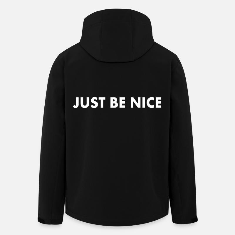 Just be nice - Men’s Recycled Softshell Jacket by Stanley/Stella - black