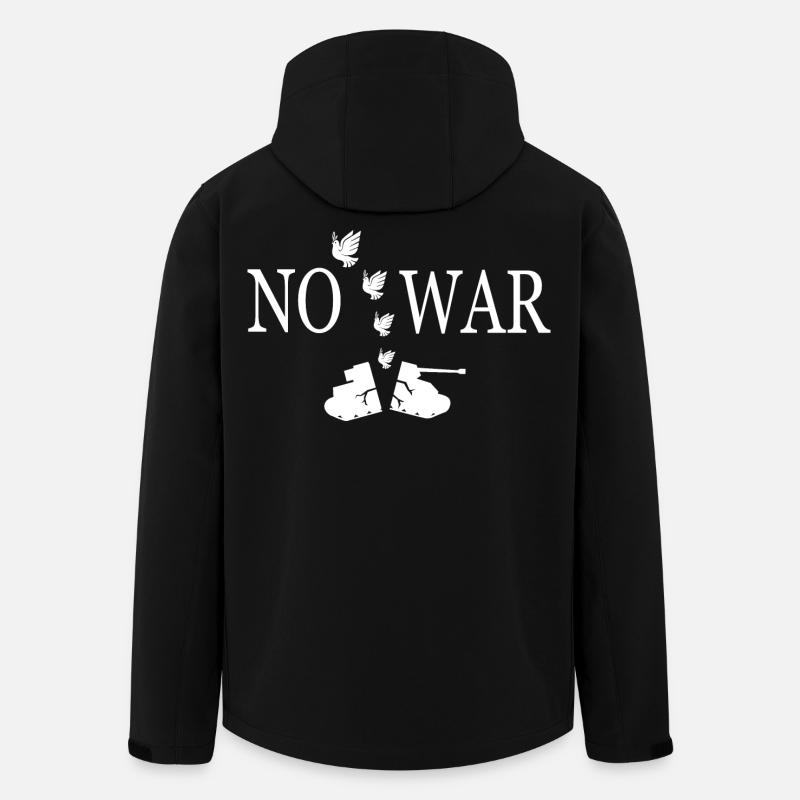 No war - Men’s Recycled Softshell Jacket by Stanley/Stella - black