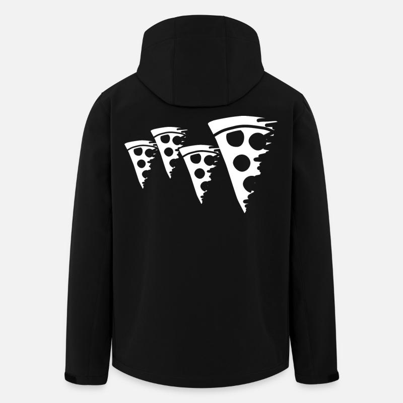 Pizza Sketch - Men’s Recycled Softshell Jacket by Stanley/Stella - black