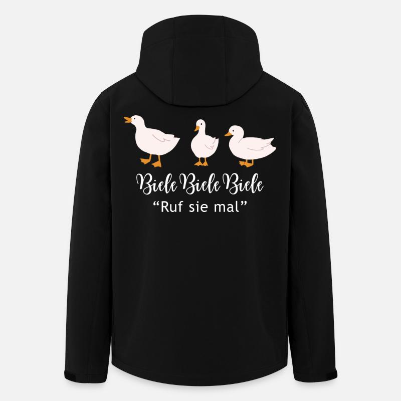 Biele Biele Biele "Ruf sie mal" - Recycelte Männer Softshell-Jacke von Stanley/Stella - Schwarz