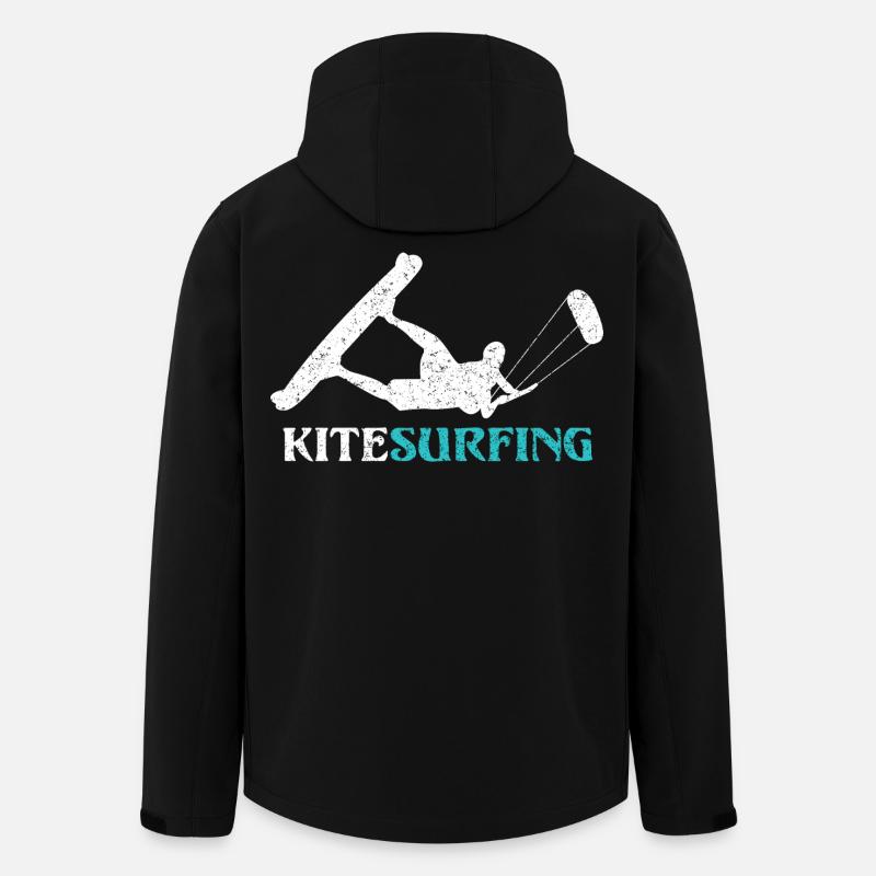 Ride the Wind – Kitesurf Style - Veste softshell homme en polyester recyclé Stanley/Stella - noir
