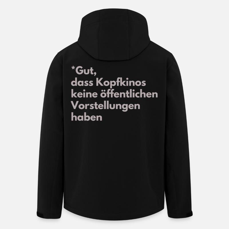 Kopfkinos ohne öffentliche Vorstellungen - Recycelte Männer Softshell-Jacke von Stanley/Stella - Schwarz