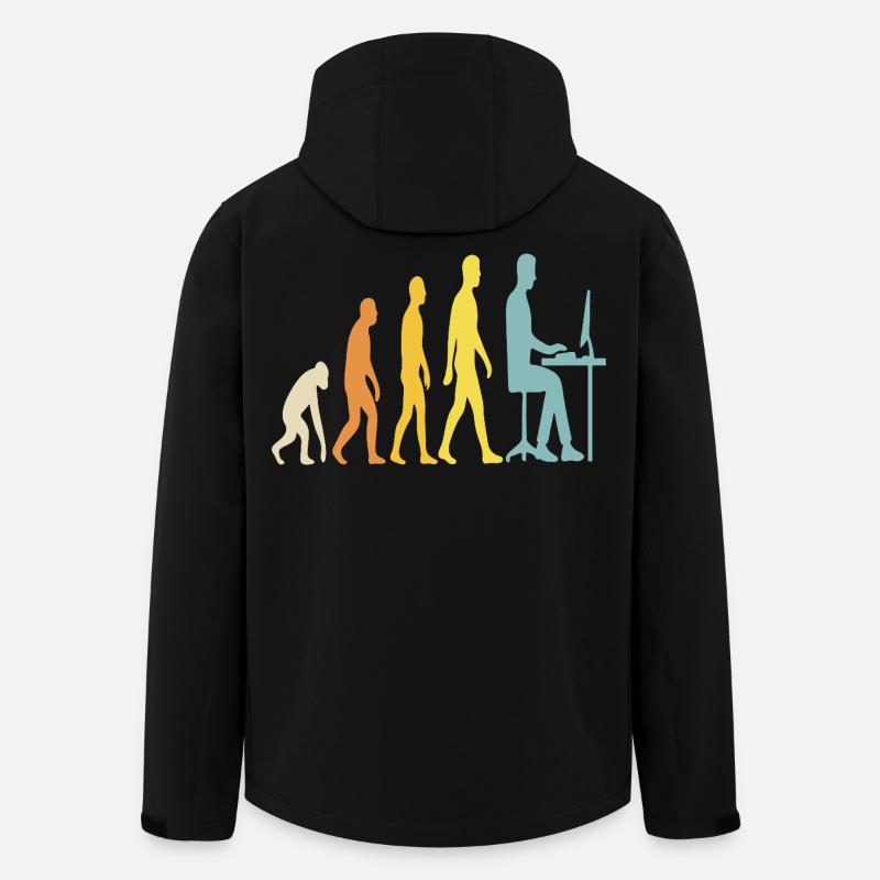 L’évolution de la technologie au bureau - Veste softshell homme en polyester recyclé Stanley/Stella - noir