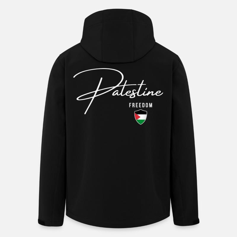 Palestinian Flag, I'm with Palestine - Men’s Recycled Softshell Jacket by Stanley/Stella - black