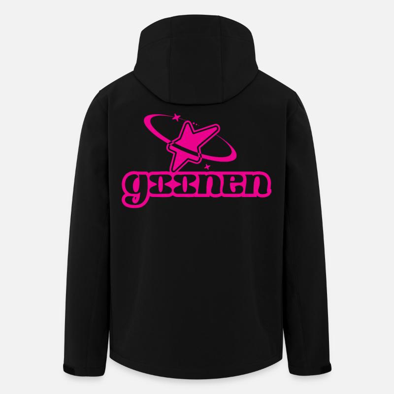 Garten Stern Galaxy Logo - Recycelte Männer Softshell-Jacke von Stanley/Stella - Schwarz