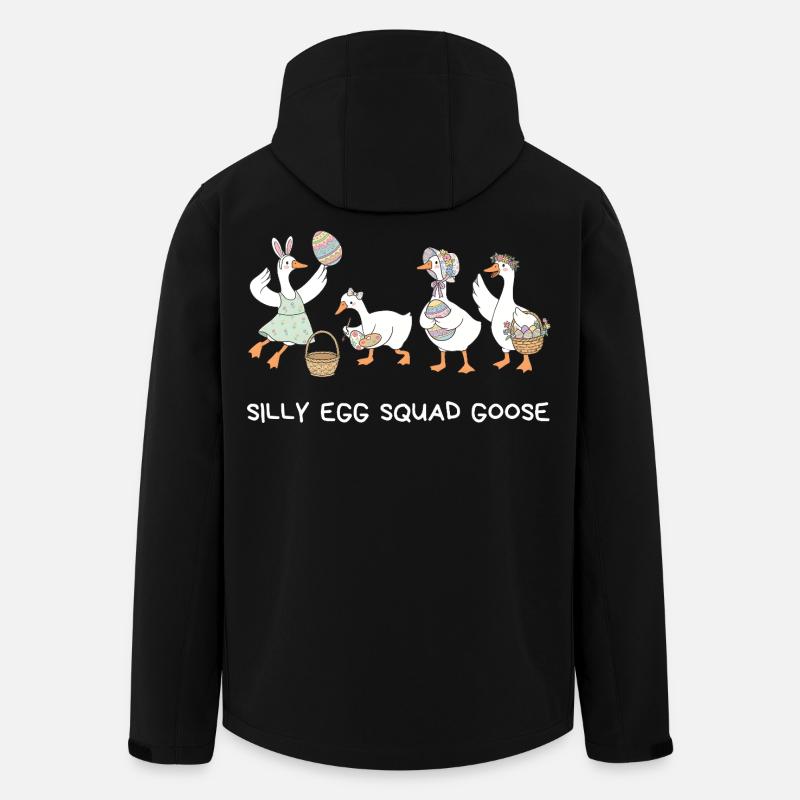 Silly Egg Squad Goose Ostern - Recycelte Männer Softshell-Jacke von Stanley/Stella - Schwarz