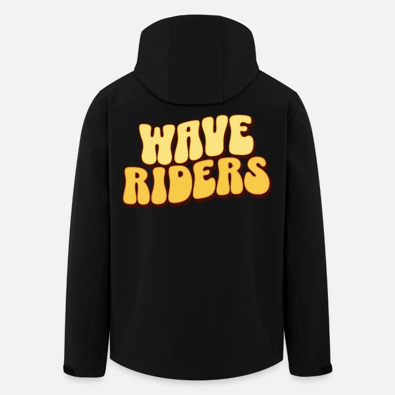 Surf Surfen Surfer - Veste softshell homme en polyester recyclé Stanley/Stella - noir