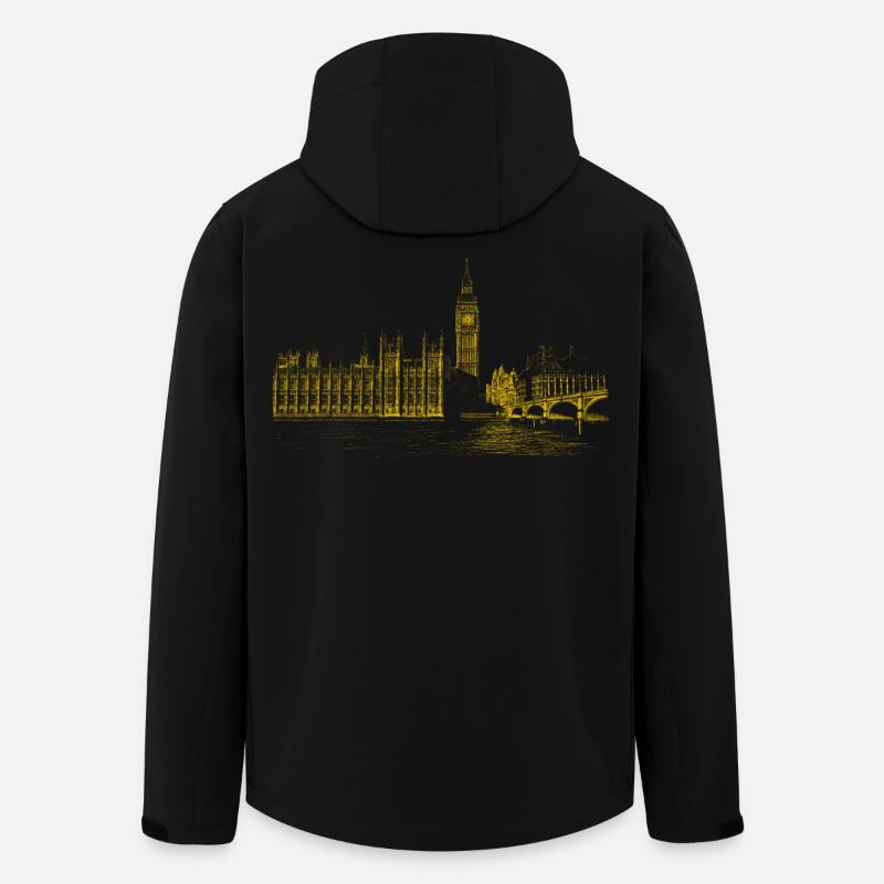 London - Recycelte Männer Softshell-Jacke von Stanley/Stella - Schwarz