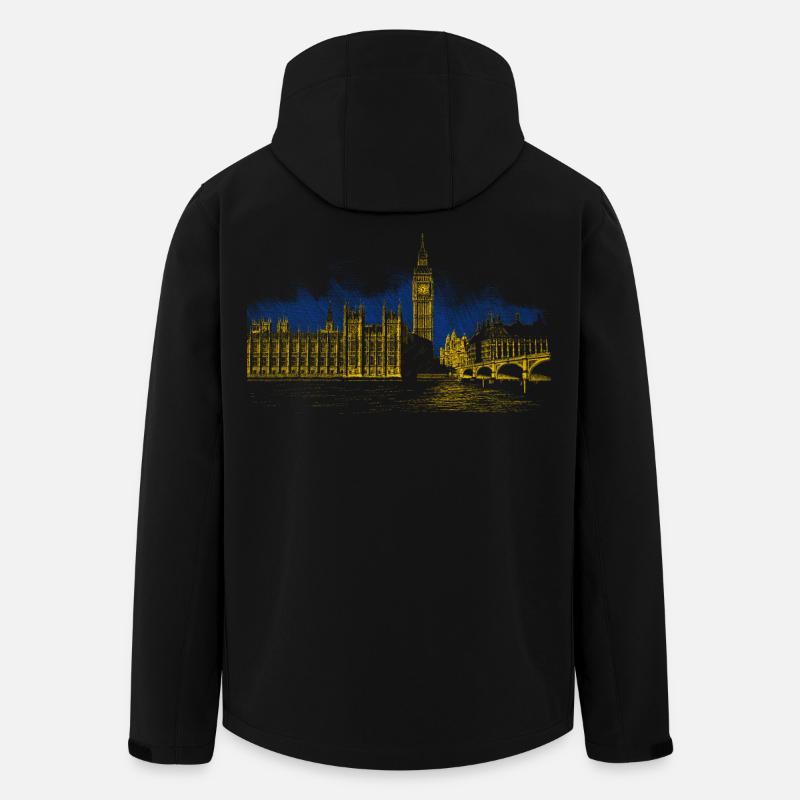 Big Ben - Recycelte Männer Softshell-Jacke von Stanley/Stella - Schwarz