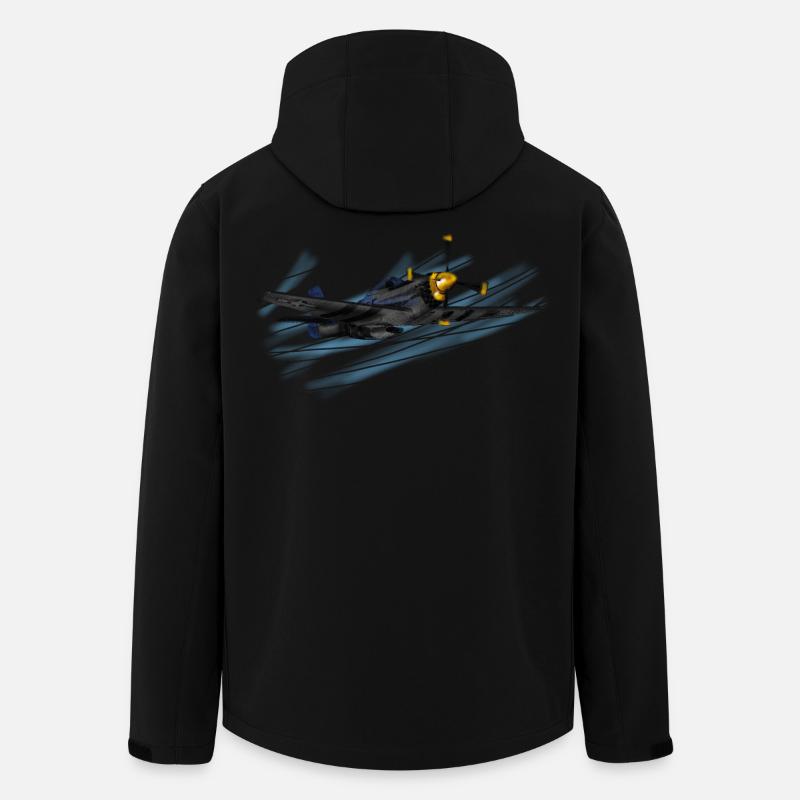 P-51 - Recycelte Männer Softshell-Jacke von Stanley/Stella - Schwarz