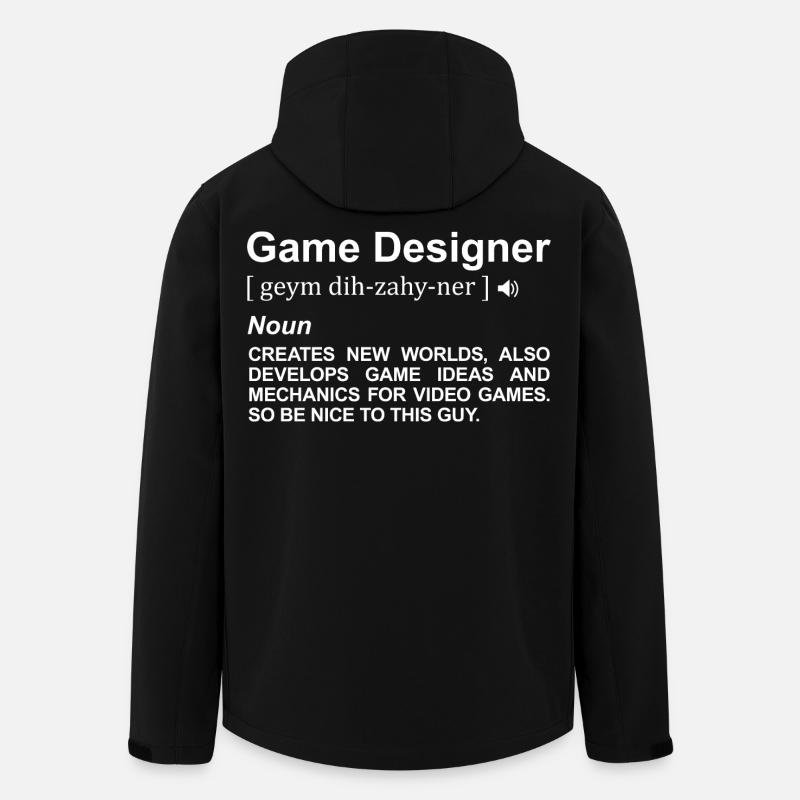 Game Designer Meaning - Men’s Recycled Softshell Jacket by Stanley/Stella - black