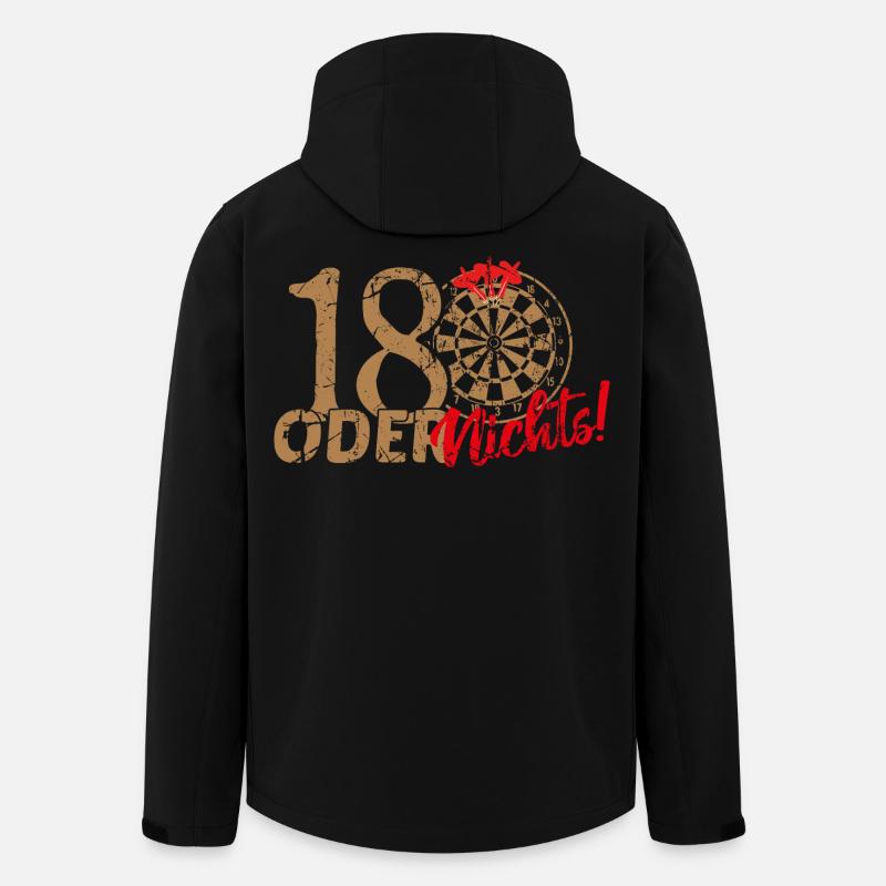 Dart 180 - Recycelte Männer Softshell-Jacke von Stanley/Stella - Schwarz