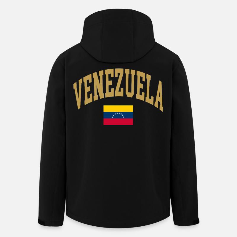 Venezuela Flagge - Recycelte Männer Softshell-Jacke von Stanley/Stella - Schwarz