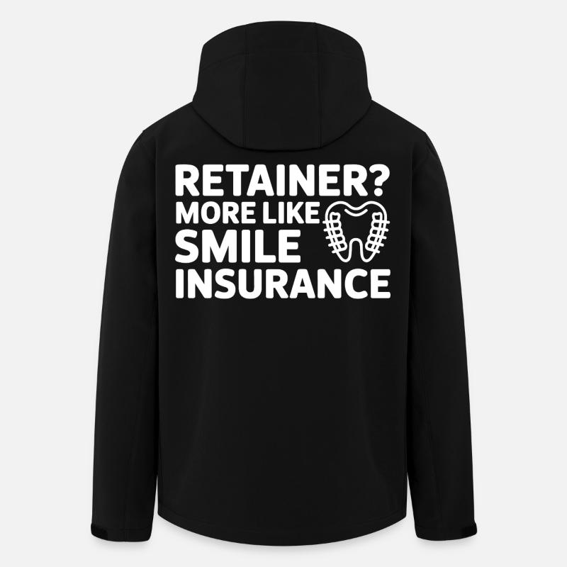 Retainer Life Smile Protection Art  - Men’s Recycled Softshell Jacket by Stanley/Stella - black