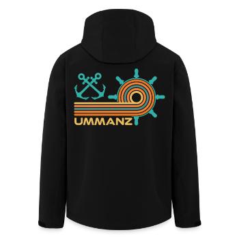 Vacances Mer Baltique ÎLE UMMANZ Fun - Veste softshell homme en polyester recyclé Stanley/Stella - noir - Dos - AI Model Male 185 light (185cm)