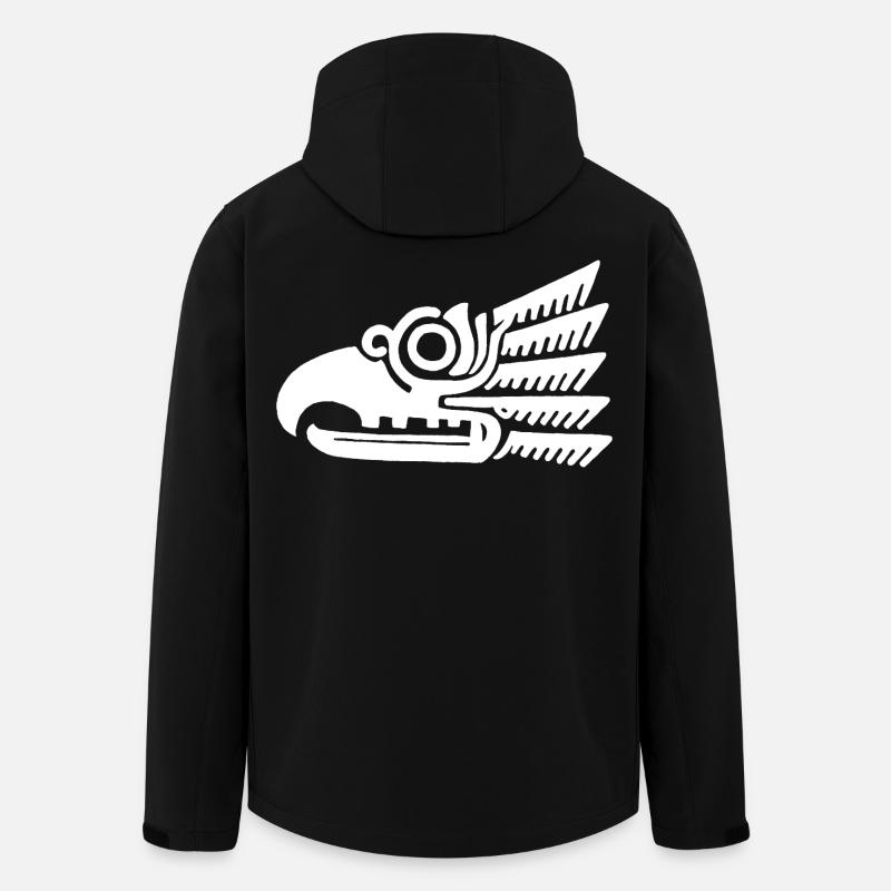 White tribal bird head - Men’s Recycled Softshell Jacket by Stanley/Stella - black