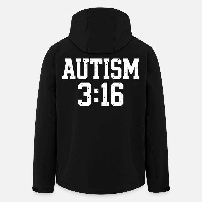 Autismeaccept-typografi - Stanley/Stella Mænd Genanvendt Softshell-jakke Discoverer - sort