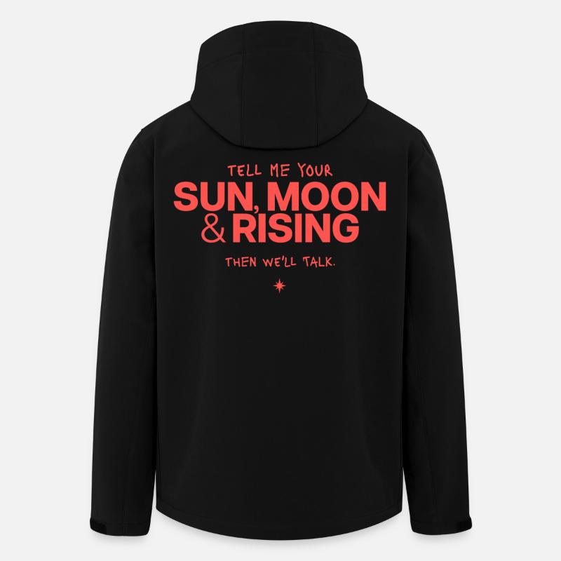 Sonne Mond Rising Spruch - Recycelte Männer Softshell-Jacke von Stanley/Stella - Schwarz