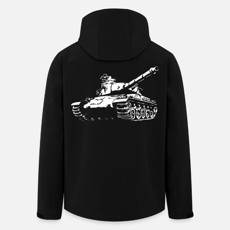 AMX 30 blanc - Veste softshell homme en polyester recyclé Stanley/Stella - noir