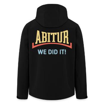 Abitur – We Did It! (Abschlussklasse Konkav / 3C) - Recycelte Männer Softshell-Jacke von Stanley/Stella - Schwarz - Hinten - AI Model Male 185 light (185cm)