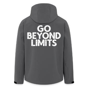 Go Beyond Limits - Recycelte Männer Softshell-Jacke von Stanley/Stella - Schwarz - Hinten - AI Model Male 185 light (185cm)