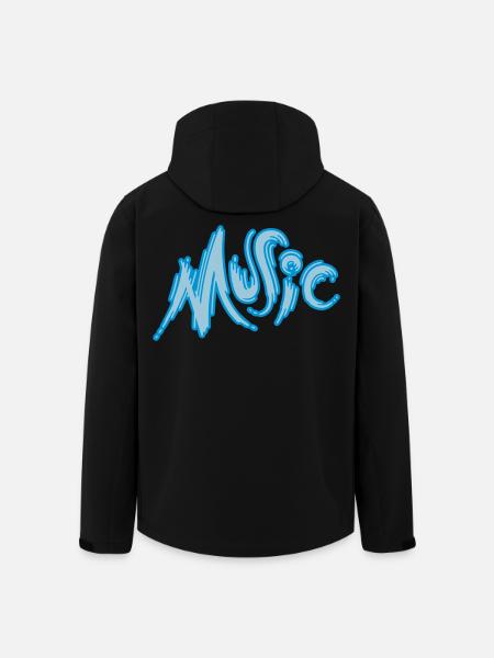 Music - Recycelte Männer Softshell-Jacke von Stanley/Stella - Schwarz