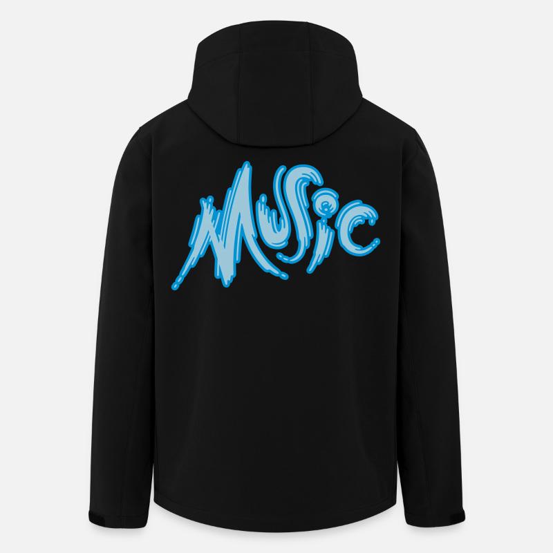 Music - Recycelte Männer Softshell-Jacke von Stanley/Stella - Schwarz