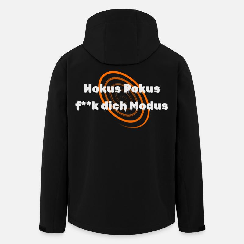 Fokusmodus - Hokus Pokus f**k dich Modus - Recycelte Männer Softshell-Jacke von Stanley/Stella - Schwarz
