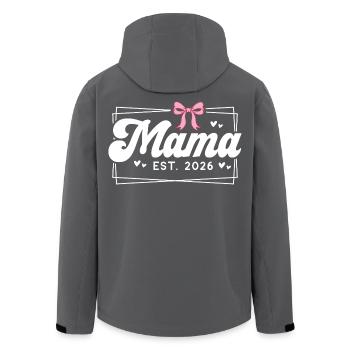Mama EST 2026 - Veste softshell homme en polyester recyclé Stanley/Stella - noir - Dos - AI Model Male 185 light (185cm)