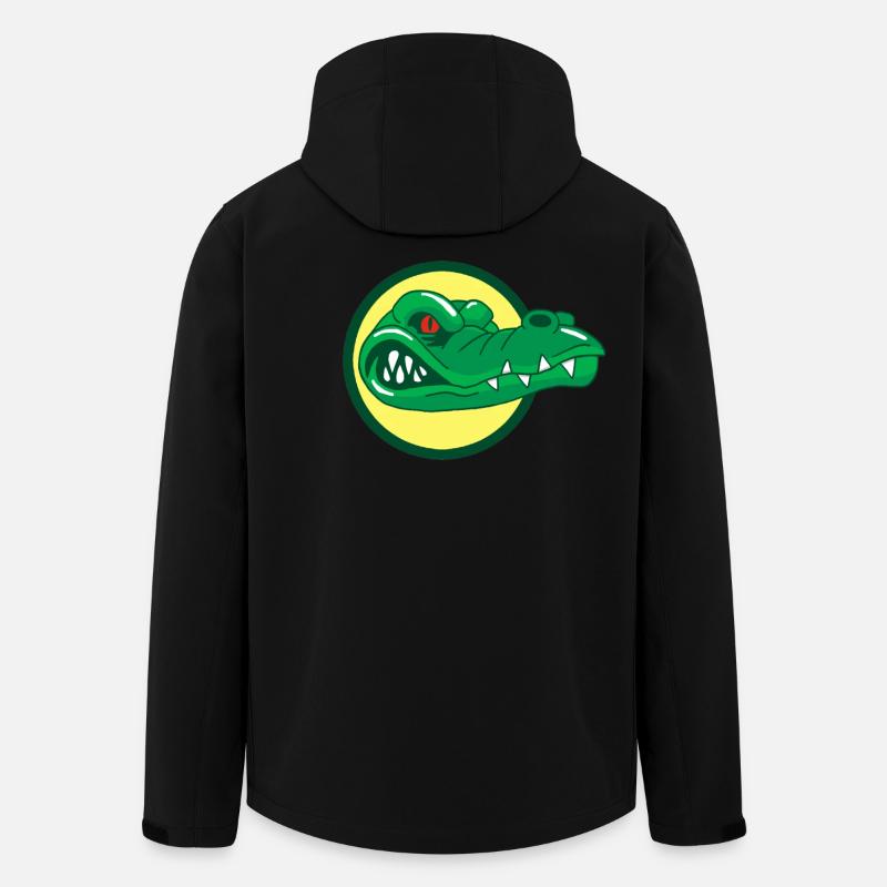 Crocodile head - Men’s Recycled Softshell Jacket by Stanley/Stella - black