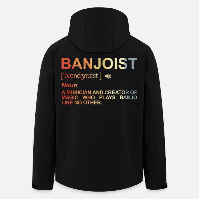 Banjoist Wörterbuch - Recycelte Männer Softshell-Jacke von Stanley/Stella - Schwarz