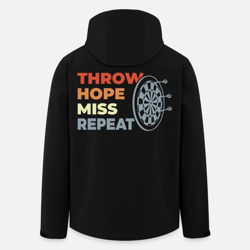 Throw Hope Miss Repeat - Men’s Recycled Softshell Jacket by Stanley/Stella - black