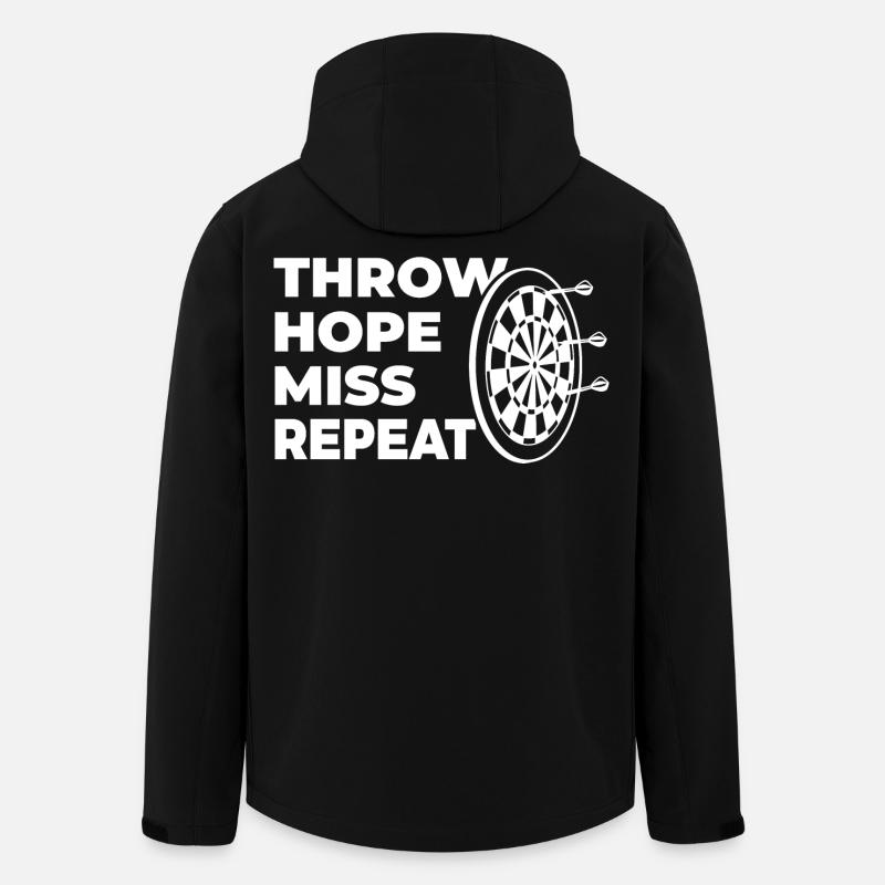 lancer, espérer, manquer, répéter - Veste softshell homme en polyester recyclé Stanley/Stella - noir