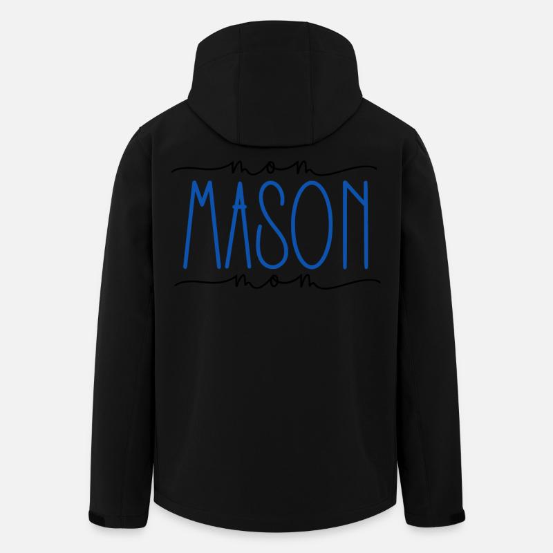 Mason Proud Mom Cute Gift - Men’s Recycled Softshell Jacket by Stanley/Stella - black