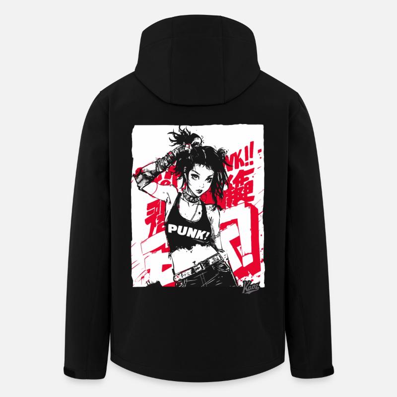 Future Punk Girl - Veste softshell homme en polyester recyclé Stanley/Stella - noir