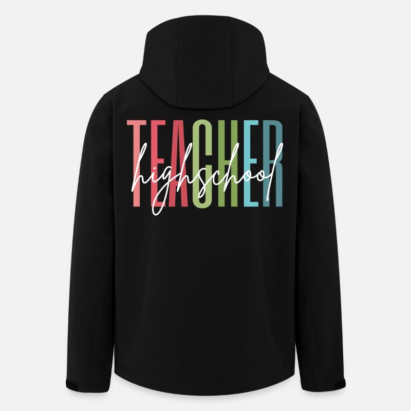 Highschool Lehrer Schule Geschenk - Recycelte Männer Softshell-Jacke von Stanley/Stella - Schwarz