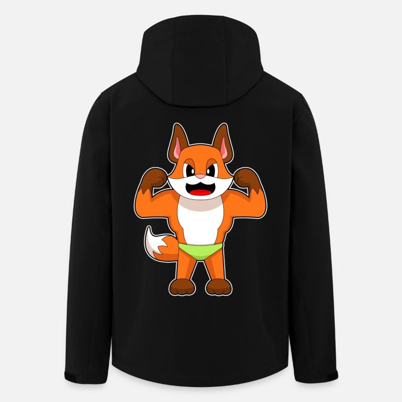 Fox Bodybuilder Musculation - Veste softshell homme en polyester recyclé Stanley/Stella - noir