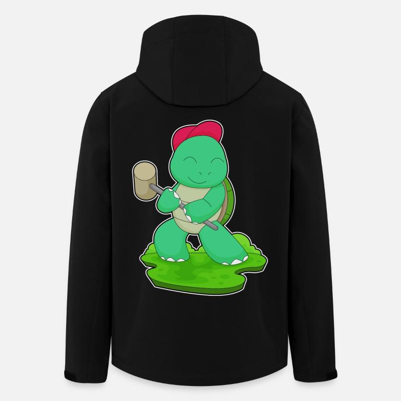 Turtle Hammer - Men’s Recycled Softshell Jacket by Stanley/Stella - black