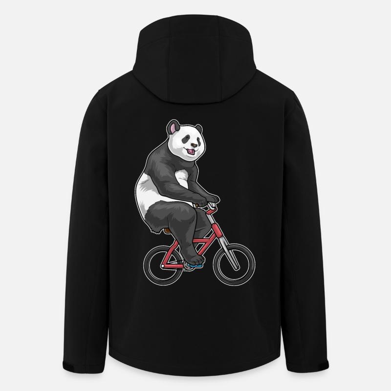 Vélo Panda - Veste softshell homme en polyester recyclé Stanley/Stella - noir