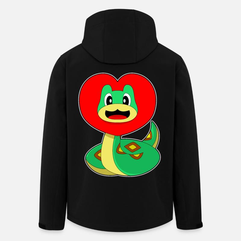 Cœur de serpent - Veste softshell homme en polyester recyclé Stanley/Stella - noir