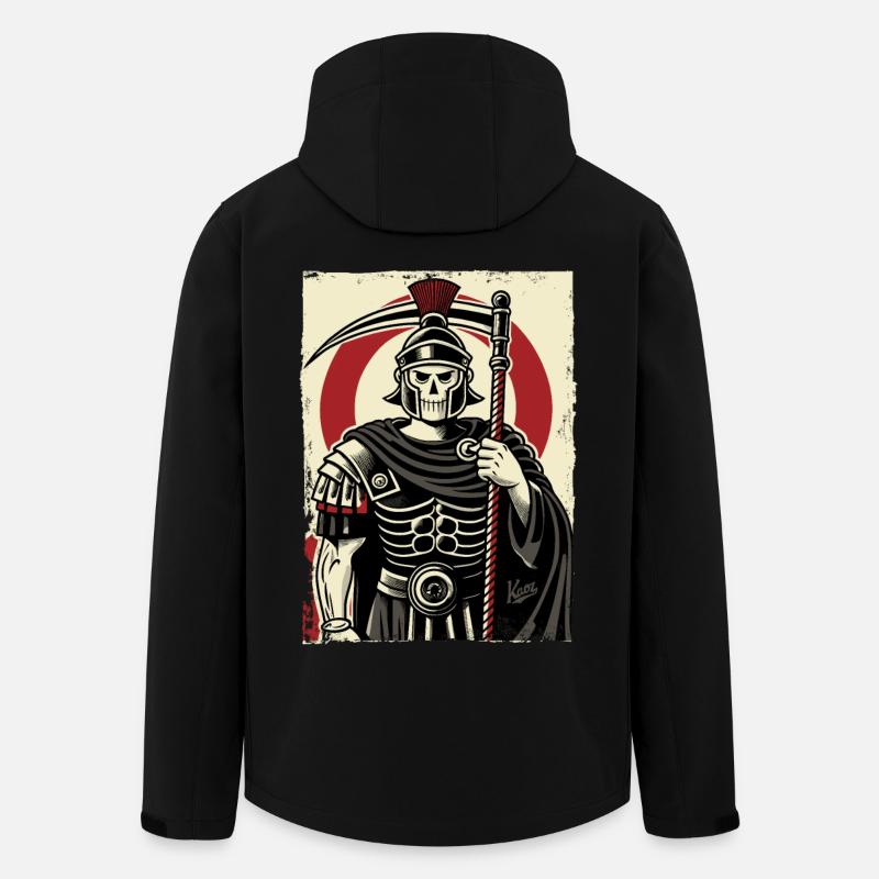 Centurion romain de la Faucheuse - Veste softshell homme en polyester recyclé Stanley/Stella - noir