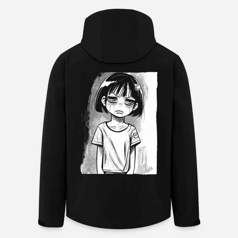 Fille alternative de dessin animé - Veste softshell homme en polyester recyclé Stanley/Stella - noir