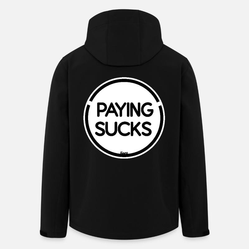 Payer, c’est bête - Veste softshell homme en polyester recyclé Stanley/Stella - noir