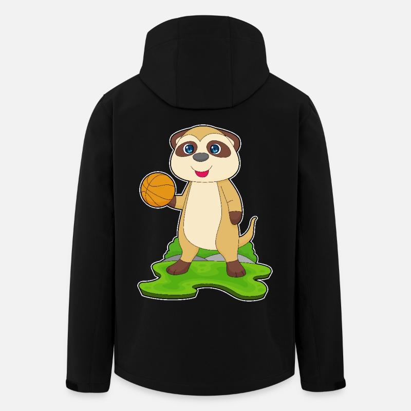 Meerkat Basketteur Basketteur - Veste softshell homme en polyester recyclé Stanley/Stella - noir