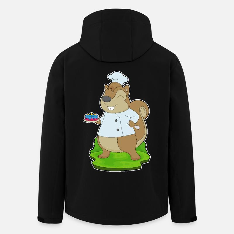 Squirrel Birthday Chef - Men’s Recycled Softshell Jacket by Stanley/Stella - black