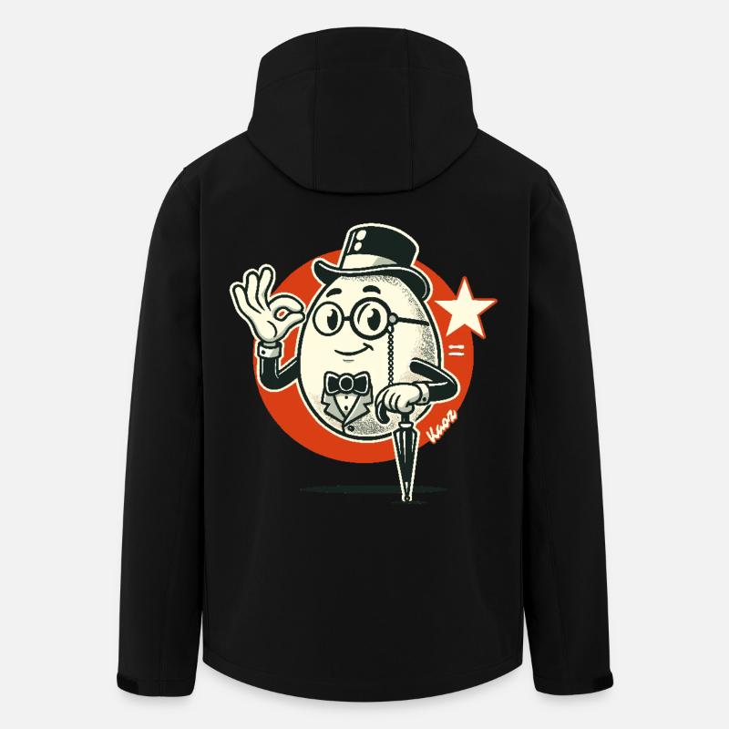 L’œuf du gentleman élégant - Veste softshell homme en polyester recyclé Stanley/Stella - noir